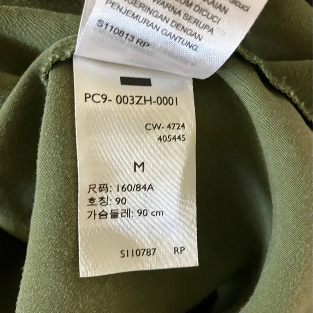 Levi’s Olive Green Bettina Sleeveless Midi Dress, size Medium - Picture 5 of 7